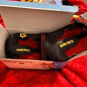 Red and Black Dog Shoes